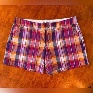 Old Navy Women's Chino Plaid Shorts